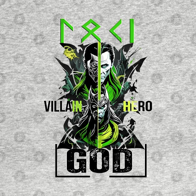 Loki Villain Hero God by SkullTroops